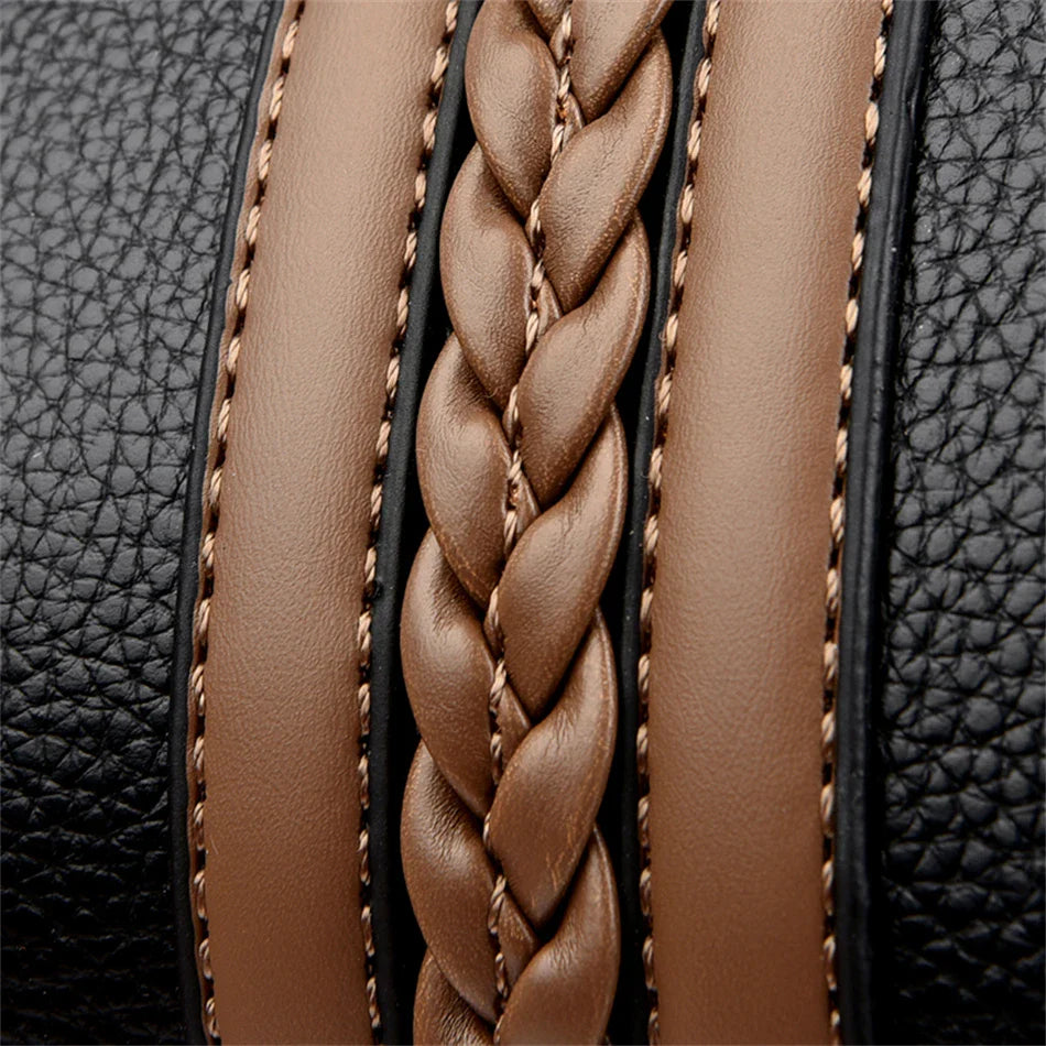 Luxury Designer Multi Layered Women's Handbag 2024 Trendy High Quality Soft Leather Messenger Bag Women's Shoulder Crossbody Bag