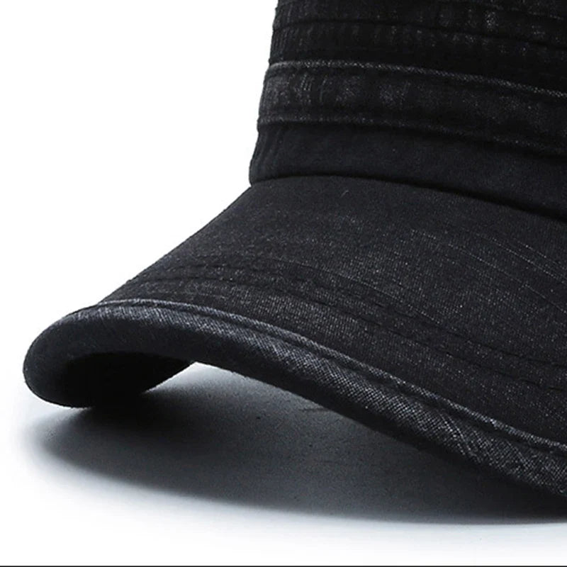 Men Women Army Hat Washed Cotton Military Hats Cadet Style Combat Caps