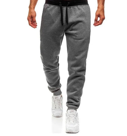 2025 Autumn and winter Keep warm Men Compression pants Running Fitness Tight Sport Training Jogging Solid Lace Up Slim Trousers