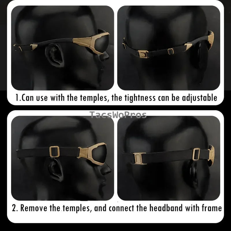 Sports Sunglasses Airsoft CS Tactical Paintball Combat Glasses