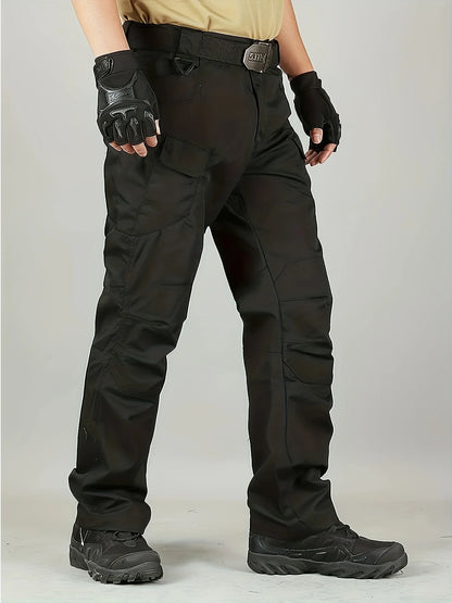 5XL Plus Size Men's Thin Cargo Pants With Side Pockets For Spring Summer Tactical Oversized Loose Punk Pants Big And Tall Guys