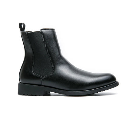 Classic Fashion Men Boots Winter Leather Shoes Autumn Business Chelsea Boots British Style Hombres Botas High Top Footwear Dress