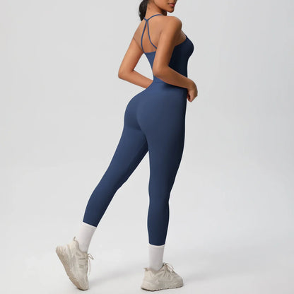 Halter Yoga Top Set Fitness Gym Suit Training Sleeveless Sport Gym Tops Crossover Back Sports Underwear  Tummy Control Slimming