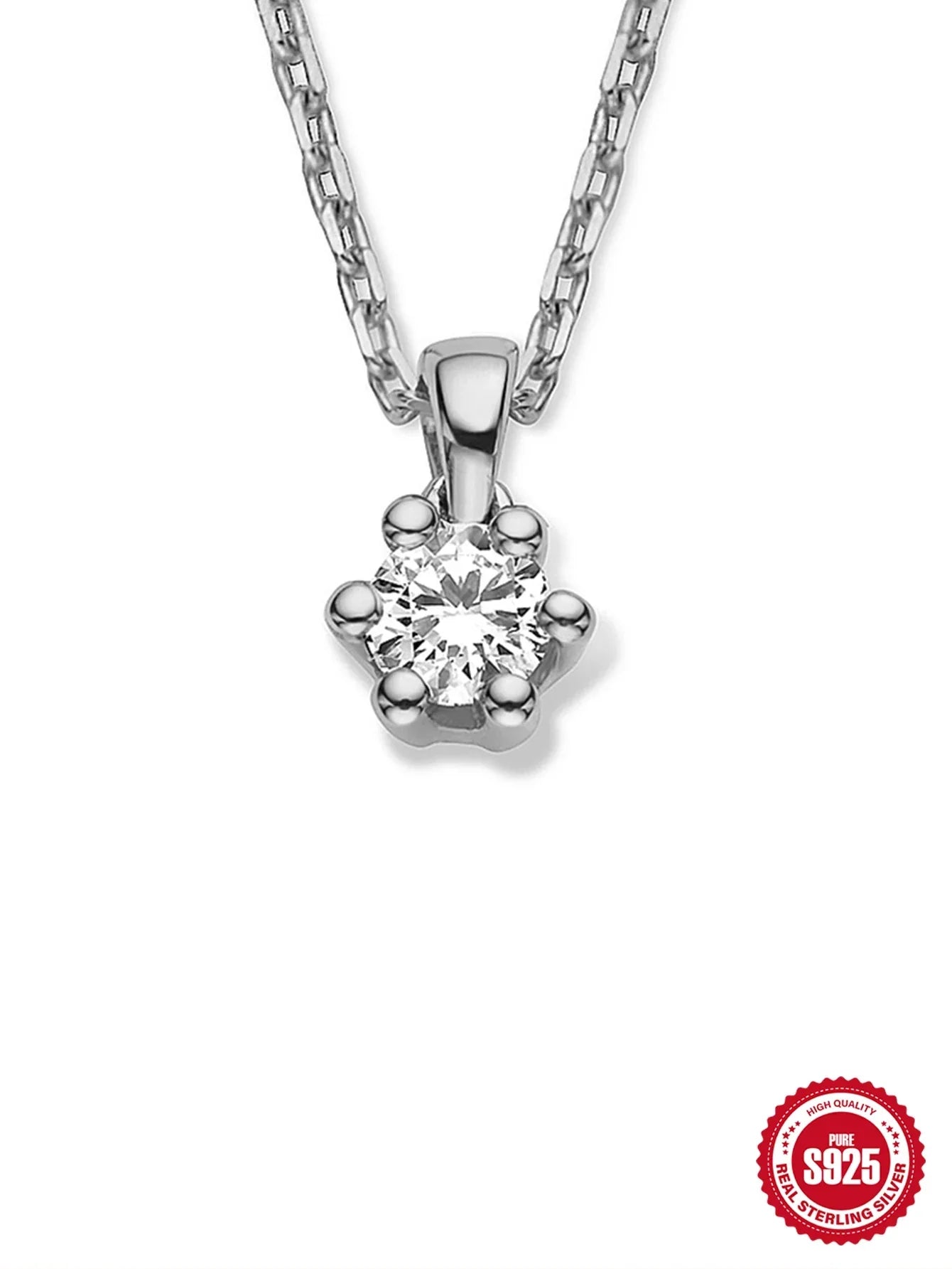 925 Sterling Silver Necklaces Charms for Women Crystal Cross Clavicle Collar Chain Simple Choker Necklace Accessories Gift