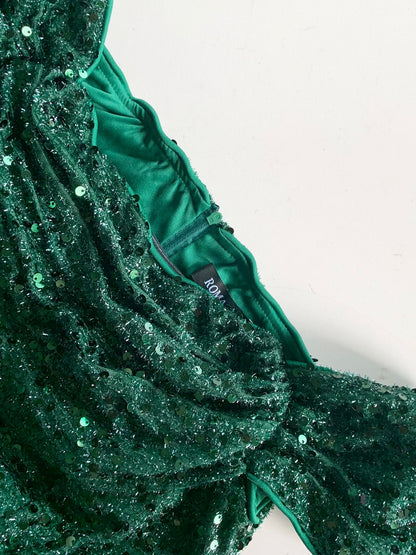 Navy Blue Slash Neck Off Shoulder Prom Gown Sequin Detachable Train Mermaid Evening Party Dresses Cocktail Dress 2025