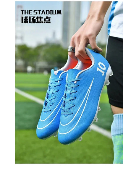 New Men Football Boots Professional Soccer Shoes Training Outdoor Adult Kids Ultralight TF/FG Sports Shoes Futsal High-quality