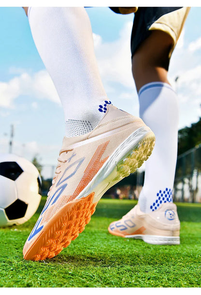 Ultralight Outdoor Sport Men's Soccer Shoes Training Football Sneakers for Youth Turf Soccer Cleats Cleats Non-Slip