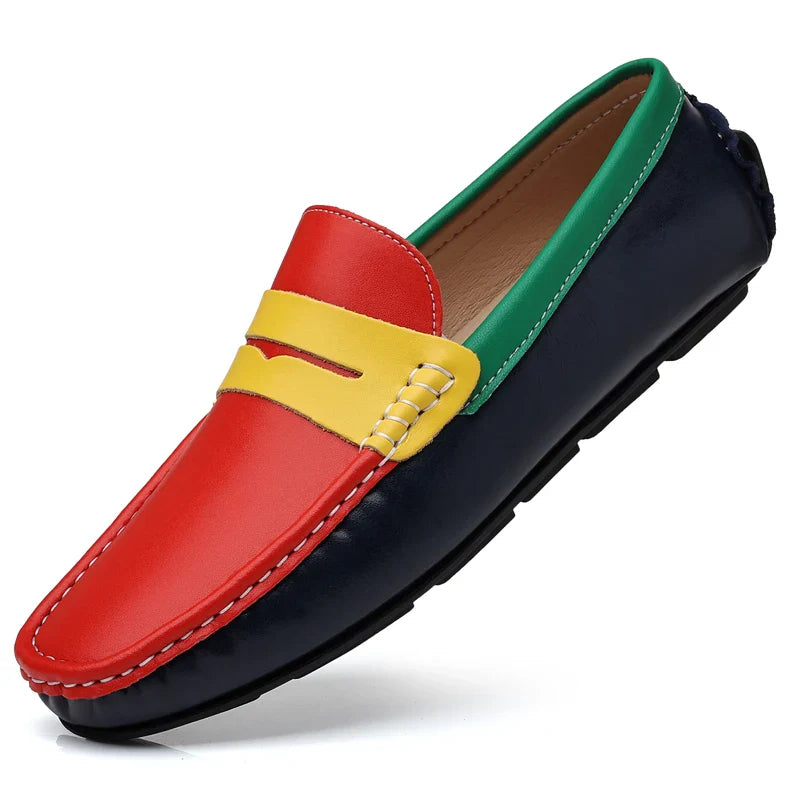 Business Shoes Fashion Casual Shoes Man Luxury Leather Loafers Breathable Slip on Male Boat Shoes Moccasins Driving Shoe
