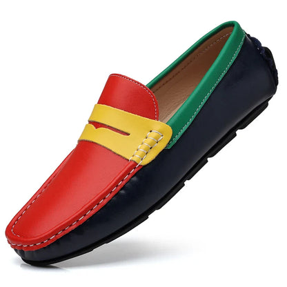 Business Shoes Fashion Casual Shoes Man Luxury Leather Loafers Breathable Slip on Male Boat Shoes Moccasins Driving Shoe