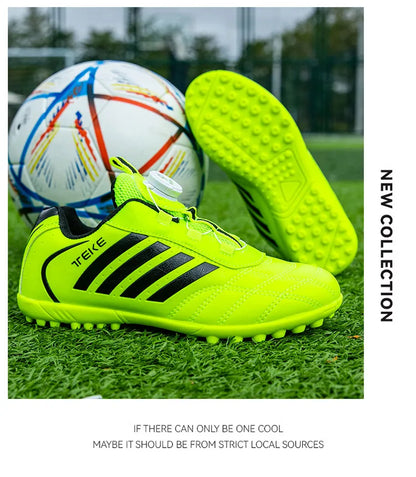 New Kids Soccer Shoes School Football Boots Boys Girls Cleats Grass Sneakers Child Outdoor Athletic Training Sports Footwear