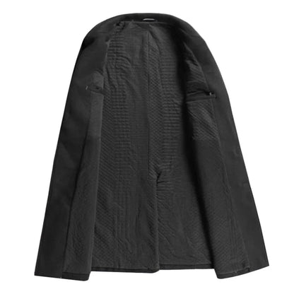 Sobretudo Masculino de Lã de Alta Qualidade Outono Inverno Casaco Trench Longo da Moda Algodão Grosso Acima do Joelho M-4XL