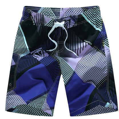 Summer Men's Beach Shorts Printing Casual Loose Hawaii Quick Dry Board Shorts Bermuda Surf Board Shorts Mens Short Pants