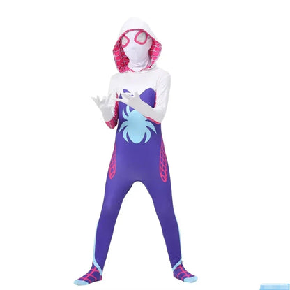 Spiderman Costume for Kids Adult Tobey Maguire Cosplay Bodysuit Superhero Zentai Suit Jumpsuit Halloween Carnival Party Costumes