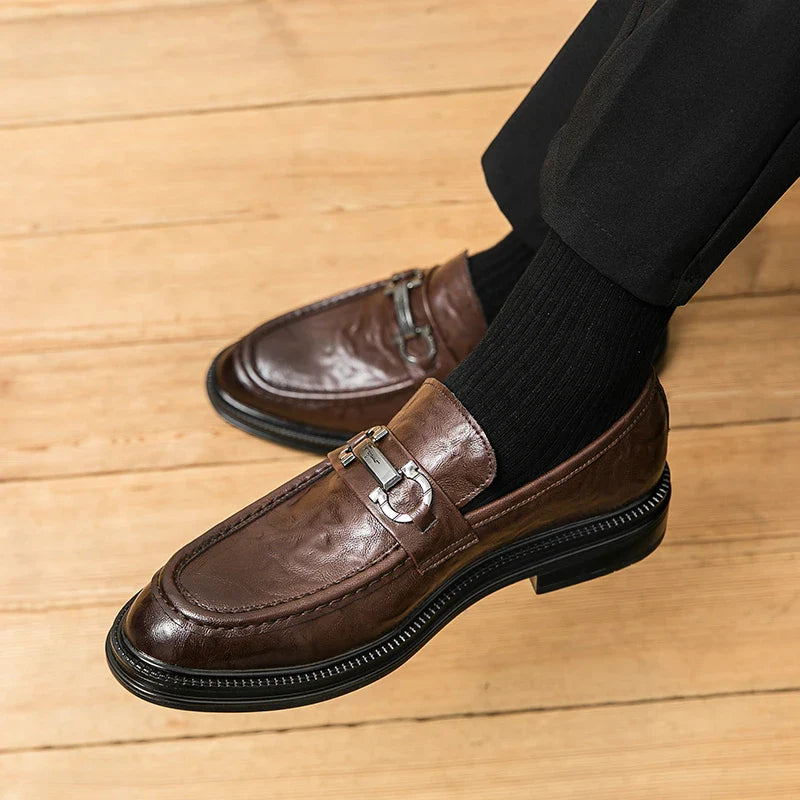 Classic Men's Dress Shoes Formal Oxford Leather Shoes For Men High Quality Casual Business Shoes Man Social Leather Loafer Male