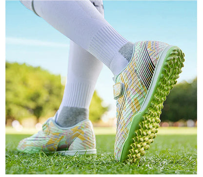 Children Football Shoes Grass Society Indoor Training Original Boy Girl Soccer Shoes Cleats Non Slip Kids Football Field Boots