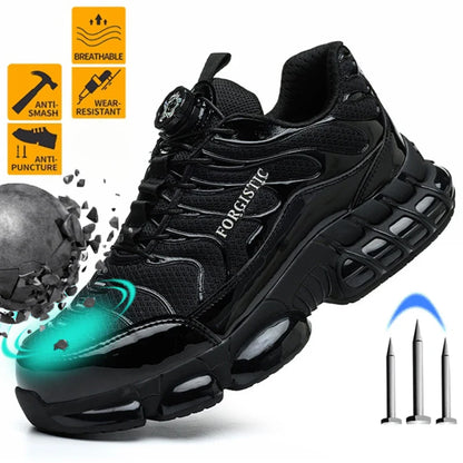 Fashion Safety Protective Shoes Men Safety Shoes Anti-smash Anti-puncture Work Shoes Steel Toe Men Comfortable Work Boots