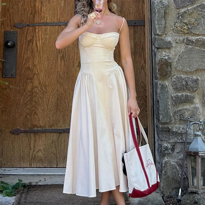 Summer Party Dresses 2025 New Arrivals Fit and Flare Elegant Midi Dress Red Night Date Dress