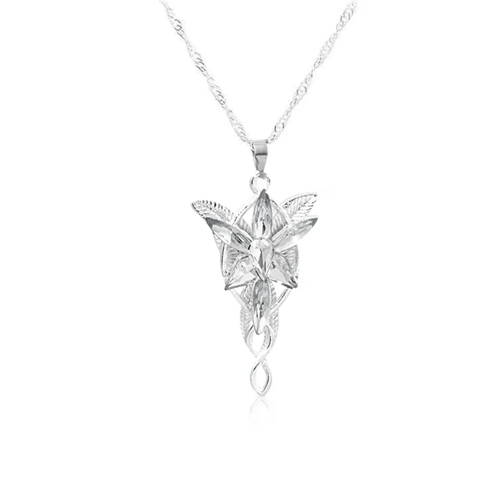 Necklace Silver Color Crystal Pendant Necklaces for Women Girl Party Jewelry Gift Jewelry