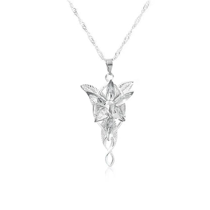Necklace Silver Color Crystal Pendant Necklaces for Women Girl Party Jewelry Gift Jewelry