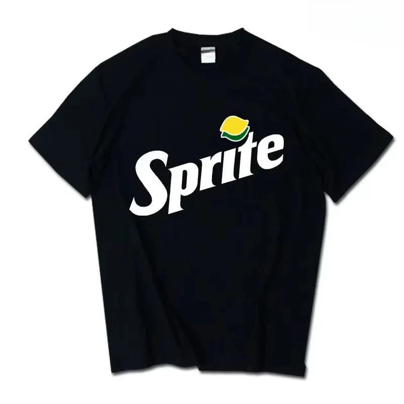 2026 Summer New Trendy Brand INS Pepsi Cola Joint T-shirt Sprite Coca-Cola Men's and Women's Loose Cotton Couple's Short Sleeves