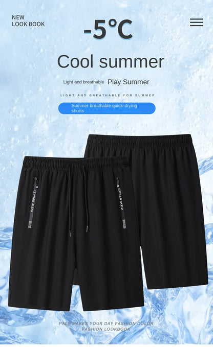 Men's Sports Shorts,bermuda Clothing, Fitness Jogging Shorts,ice Silk