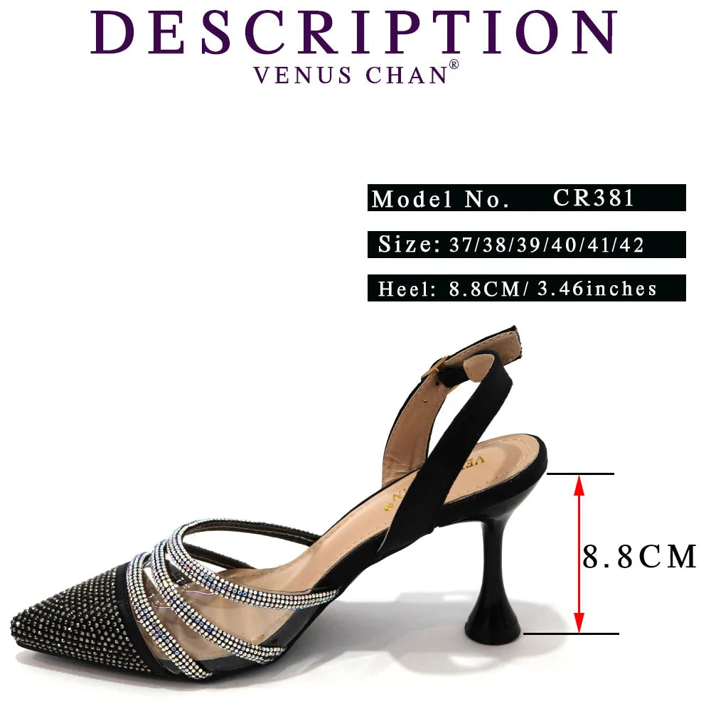 Newest INS Style Orange Color Elegant High Heels Nigeria Popular Design African Ladies Shoes And Bag Set