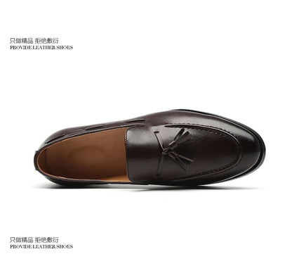 Men's Leather Shoes Fashion Business Formal Dress Loafers Moccasins Luxury 2026 Doudou shoes British Korean version plus size 48