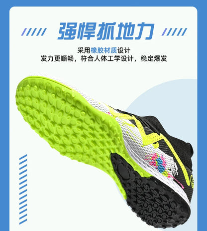 Men New TF Football Boots Society Indoor Original Top Quality Non Slip Male Soccer Shoes Sneakers Ultralight Breathable Ankle