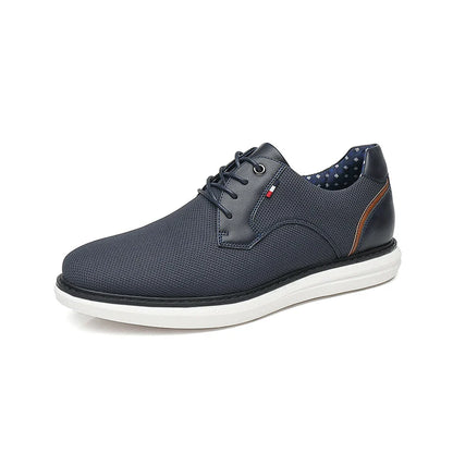 Genuine Leather Dress Shoes Comfy Men Casual Shoes Smart Business Work Office Lace-up Men Shoes