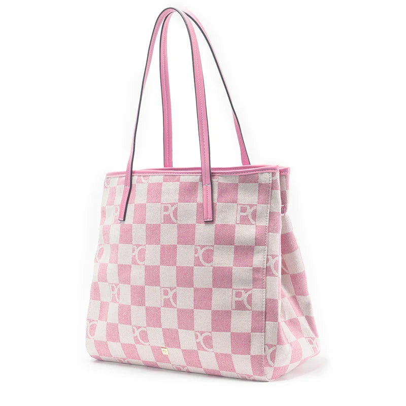 PG Women Shoulder Bag Retro Chessboard Design High End Versatile, Large Capacity Daily Travel Simple Practical Atmospheric Items