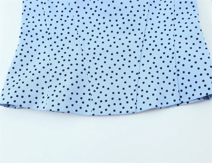 Women's Top 2026 Summer New Style Solid Color Polka Dot Decor Halter Neck Sexy Top Vacation Style Fashionable and Unique