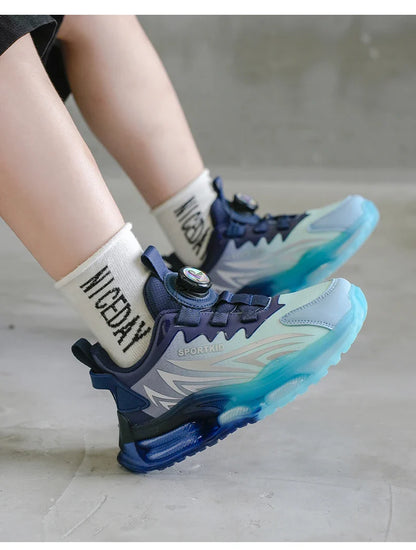 Boys Sports Sneakers Kids Athletic Shoes Outdoor Running Tennis Basketball Casual Walking Footwear Non-slip Size 29-39