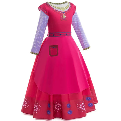 New Girls Carnival Wish Queen Amaya Cosplay Costume For Kids Birthday Party Princess Dress UP Children Role Play Fancy Outfits