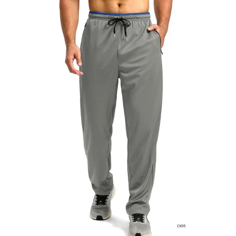 2026 new summer sports pants men casual running fitness pants outdoor thin breathable quick drying casual pants cool pants