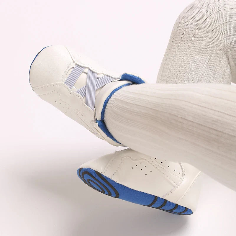 Boys And Girls Basketball Theme Sports Shoes Casual Shoes Newborn Walking Sports Shoes 0-18 Months Baby's First Walking Shoes
