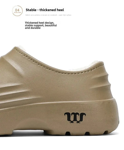 Waterproof Cotton Chef Shoes For Men Anti-Slip Work Footwear Warm Comfortable Kitchen Specialized Shoes With EVA Outsole