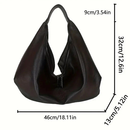 Large capacity underarm shoulder bag for women's new casual and minimalist dumpling bag, fashionable and versatile commuting bag