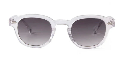 Fashion Transparent Blue Round Sunglasses Women Men 2024 Retro Rivet Tortoise Small Square Sun Glasses UV400 Lunettes De Soleil
