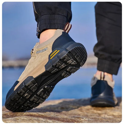 New men's safety shoes, puncture resistant work shoes, men's protective shoes, wear-resistant work boots  Tactical Boots