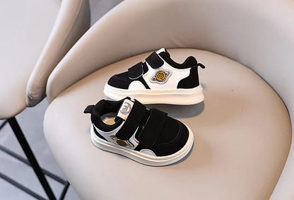 Autumn Winter New Children's Sports Shoes Boys' High Top Board Shoes Girls' Little White Fashion Children's Basketball Shoes