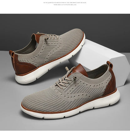Large Size Comfortable Men's Shoes Light Fashion Casual Sports Shoes Breathable Flying Mesh Top Loafers