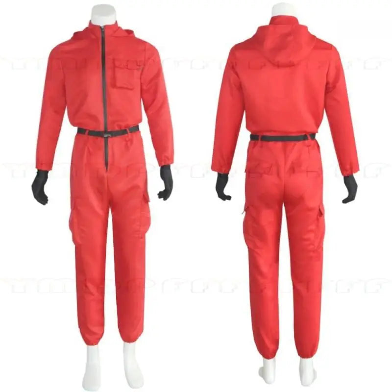 Anime and game jumpsuit red pink black role-playing party sports suit prop role-playing classic costume new