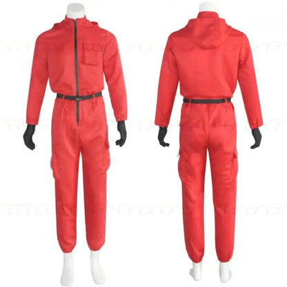 Anime and game jumpsuit red pink black role-playing party sports suit prop role-playing classic costume new