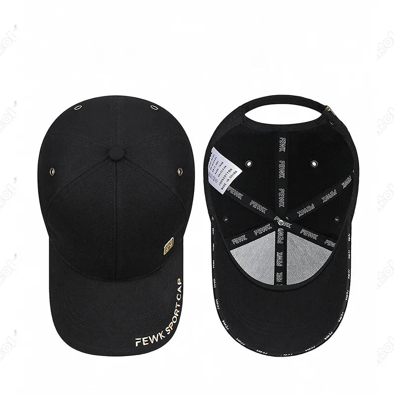 New Fashion High Quality Unisex Chinese Style Letters Embroidery Cotton Adjustable Baseball Cap Sun Hat Trucker Caps Dad Hats