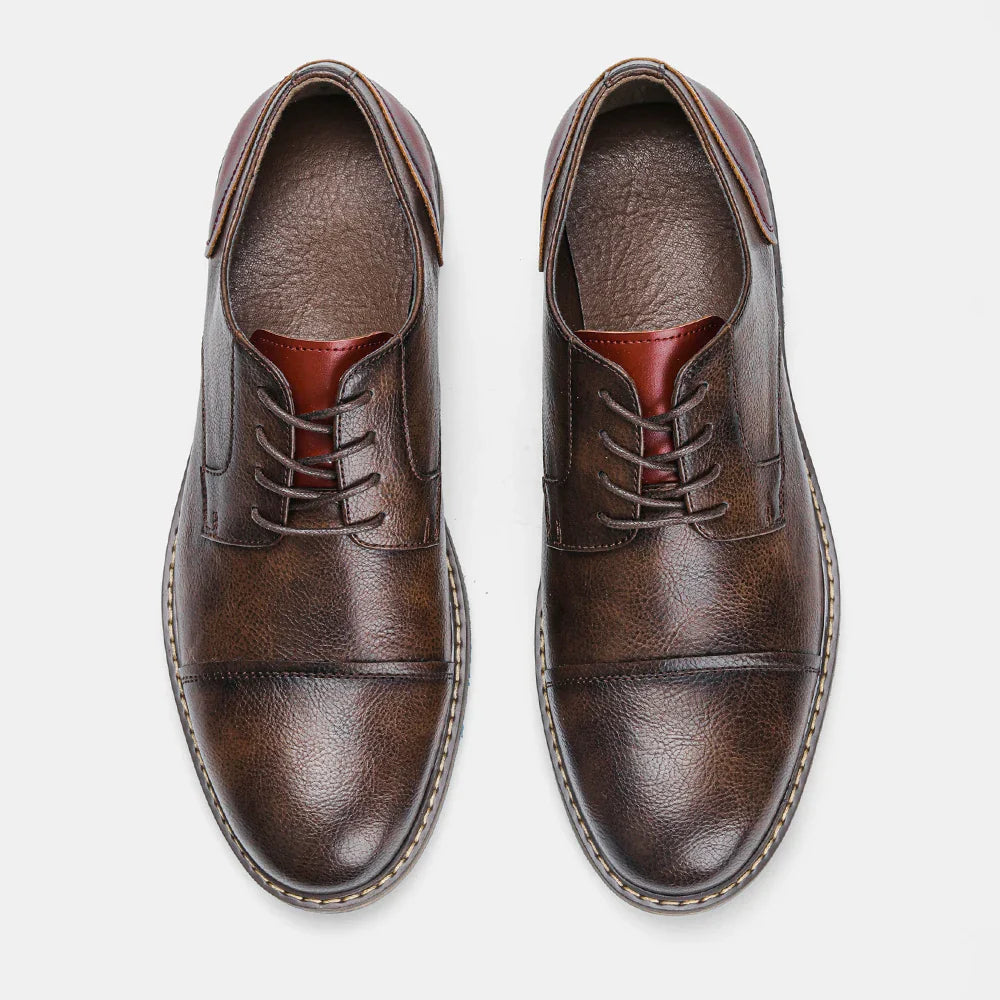 Retro Men Derby Shoes Men Casual shoes Fashion Men Leather Shoes