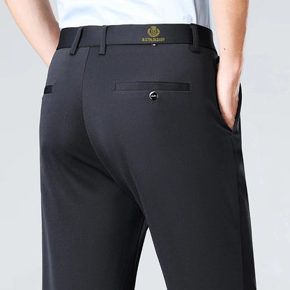 Four Season Men's Business Casual Pants Spring Summer Stretch Trousers Office Suit Pants Men Formal Pants Breathable Comfortable