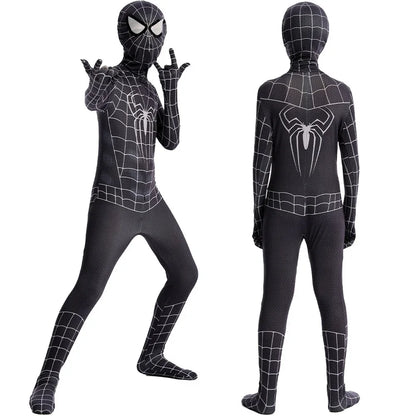 Anime Superhero  Costume Miles Morales Cosplay Zentai Bodysuit  Halloween Costumes Kids Superhero Costumes Movie Characters