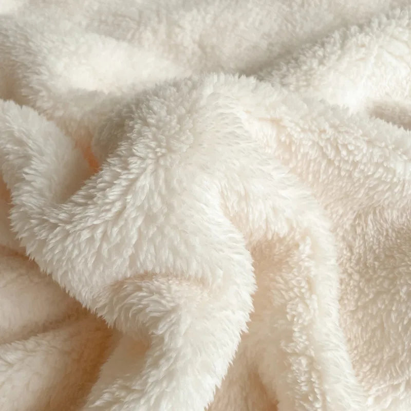 New Grade A Half-sided Velvet Autumn Winter Keep Warm Blankets for Bed Soft Fluffy Warmth Sofa Blanket Shawl Napping Blankets