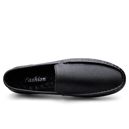 Genuine Leather Men Casual Shoes Luxury Brand Mens Loafers Lightweight Breathable Slip on Italian Driving Shoes Moccasins