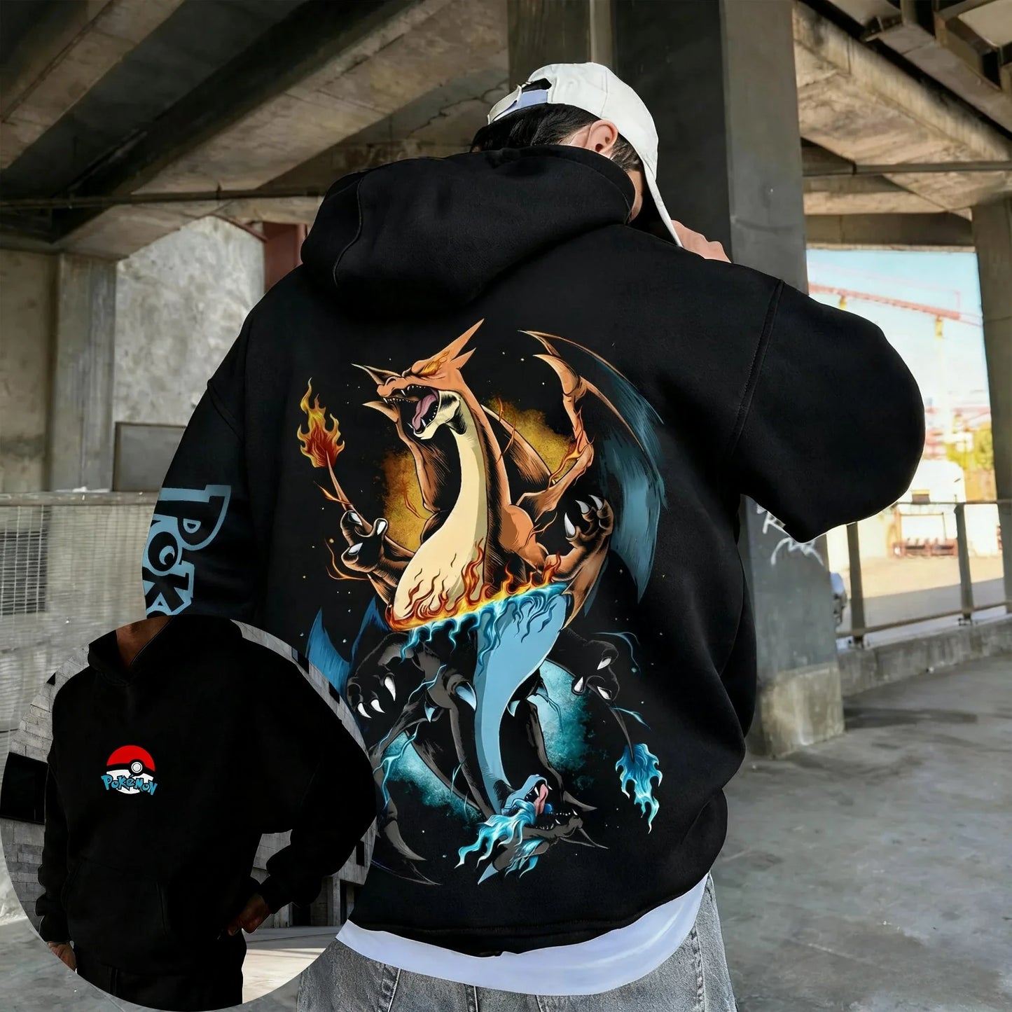 Anime Collaboration Plus Size Hoodie Spring/Autumn New Men's and Women's Hip-hop Trend Daily Casual Parent-child Top